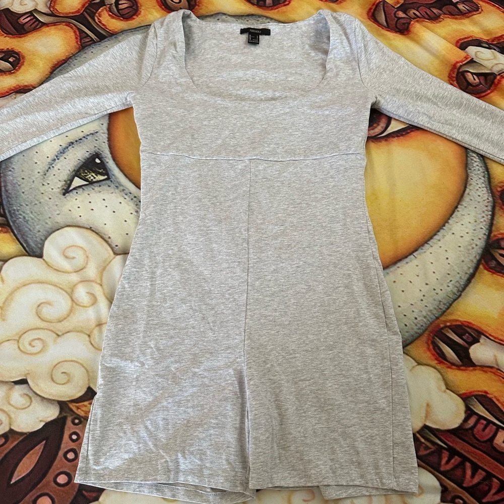 LIKE NEW Forever 21 Heather Gray Jumpsuit